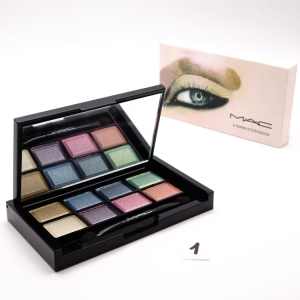 MAC 8 WARM EYESHADOW - №1, тени для век 8 цветов 16.8 г
