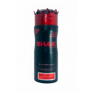 SHAIK PLATINUM M 243 (CAROLINA HERRERA BAD BOY), мужской дезодорант 200 мл