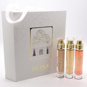 HUGO BOSS SET №1 3*15 мл, парфюмерный набор для женщин 3 в 1