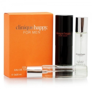 CLINIQUE HAPPY, мужской дорожный набор 3*20 мл