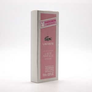 LACOSTE L.12.12 POUR ELLE SPARKLING, женские масляные духи с феромонами 10 мл