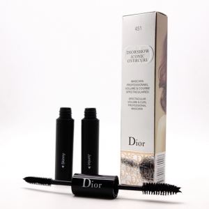 DIOR DIORSHOW ICONIC OVERCURL 451, тушь с силиконовой и пушистой кисточками 12 мл