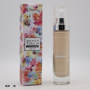FLORMAR SMOOTH TOUCH FOUNDATION - №01, тональный крем 30 мл