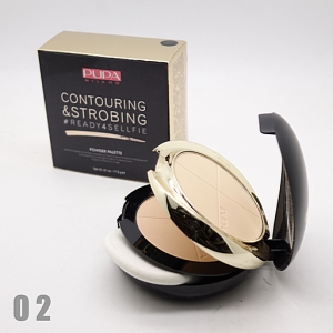 PUPA CONTOURING & STROBING - №02, пудра 2 в 1 17.5 г