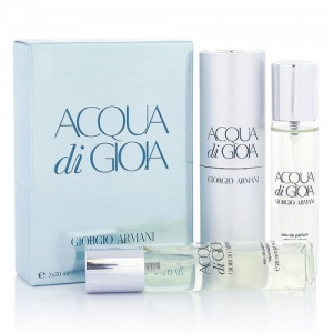 GIORGIO ARMANI ACQUA DI GIOIA, женский дорожный набор 3*20 мл