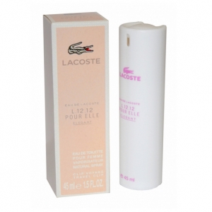 LACOSTE L.12.12 POUR ELLE ELEGANT, женский компактный парфюм 45 мл